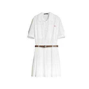 ELLE Женское платье с длинным рукавом белое