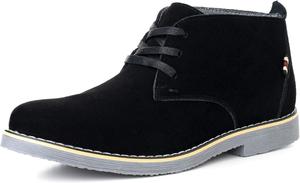 Мужские замшевые чукка-бутсы Alpine Swiss Beck, черный