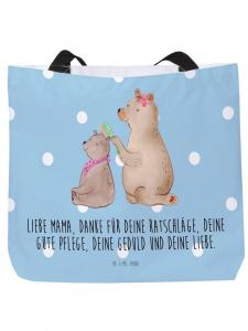 Шоппер Mr. & Mrs. Panda, цвет blau pastell