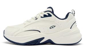 QIAODAN Кроссовки для бадминтона Source born, низкие, мужские, цвета слоновой кости, графитово-синие