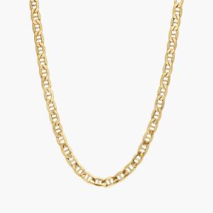 22-дюймовая кубинская цепочка Miami из желтого золота 14 карат (6 мм) Blue Nile