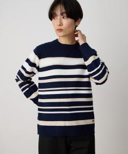 Вязаный пуловер с каймой и декоративными вставками [Можно стирать вручную]