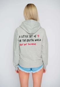 Толстовка на молнии BRUTAL BACK EMBROIDERY Mira Paris, серый