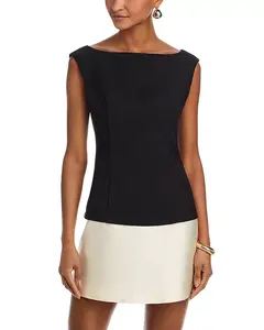 Мини-Платье Isabeau с цветовыми блоками Line & Dot, черный