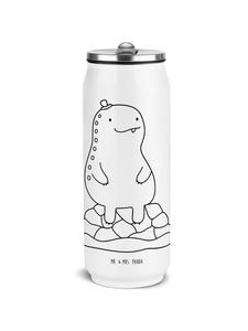 Mr. & Mrs. Panda Термос с изображением черепахи, без надписи, белого цвета