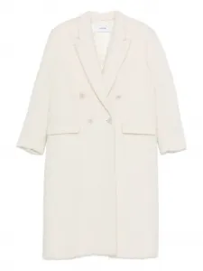 Двубортное пальто Lardini, белый