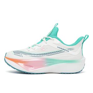 Кроссовки для бега для детей начальной школы HOBIBEAR, белый/зеленый