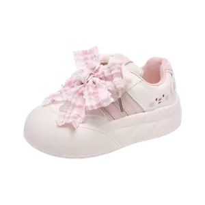 JimiXiong Женские низкие скейтерские кеды бежево-розовые, цвет Beige Pink