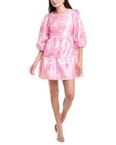 Флора Биа NYC Аллан Жаккардовое Мини-платье Flora Bea NYC, розовый