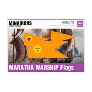 Флаги военных кораблей маратхов XVIII века, Naval Flags (1:600)