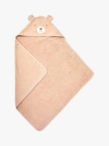 Детское полотенце с капюшоном Baby Bear JoJo Maman Bébé, Natural Beige