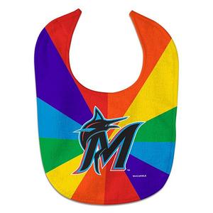 Детский слюнявчик Newborn & Infant Wincraft Miami Marlins Rainbow Baby Unbranded