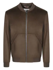 Бомбер на молнии Amaranto, коричневый