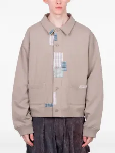 Прогулочная куртка в стиле пэчворк Story Mfg., серый