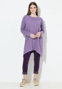 Топ waffel rundhals с длинными рукавами Ulla Popken, Lilac