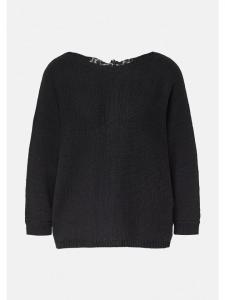 Вязаный свитер в цвете 9999_черный comma