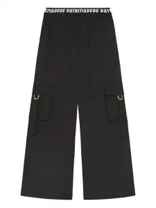 Брюки карго с логотипом Patrizia Pepe Girl, черный