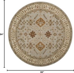 Ковер ручной работы SAFAVIEH, 214 x 214 см,  Royalty Collection Light Grey/Cream ROY870B традиционный восточный премиум шерстяной