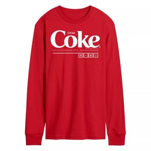 Мужская футболка Coca-Cola Drink Coke Enjoy с длинными рукавами и рисунком Licensed Character