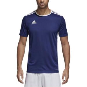 Adidas Футбольная футболка мужская темно-синяя