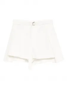 Шорты с пряжкой на ремне SACAI, белый