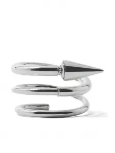 Серьга среднего размера в виде спирали с шипами Sunnei, серебристый