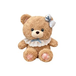 Милый мягкий плюшевый мишка с бантом, плюшевая кукла зайчик высотой 21см/30см MENGMENGBUNNY