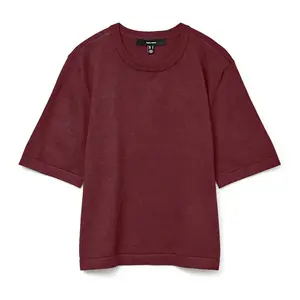 Свитер Vero Moda Silje 2/4 Oversize short sleeve, красный