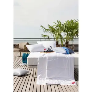 Одеяло из натуральных волокон Wellness Retreat сверхлегкое, наполнение 30% вискоза CELLIANT / 70% лиоцелл (Tencel), 1 шт. Стандартное или сверхлегкое одеяло, Сделано в Австрии Hefel, белый