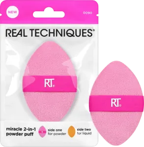 Спонж для макияжа пуховка 2-в-1 1 шт. REAL TECHNIQUES