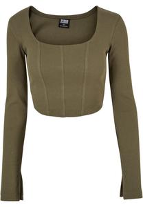 Лонгслив Urban Classics s, оливковый