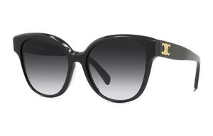 CELINE Пластиковая оправа кошачий глаз женские солнцезащитные очки, Brown