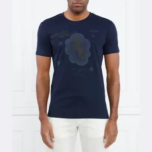 Футболка стандартного кроя Aeronautica Militare, синий