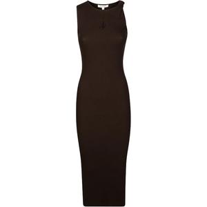Платье Twisted Strap с ребристыми рукавами без рукавов JW Anderson, коричневый