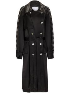 Тренч с люверсами Rabanne, черный