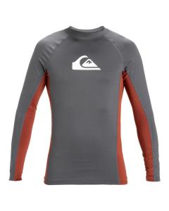 QUIKSILVER Футболка для серфинга с длинными рукавами и защитой от ультрафиолета UPF 50 на каждый день, черная, для мужчин