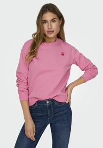 Толстовка JDY JDYPARIS EMB NOOS, Sachet Pink/Pink
