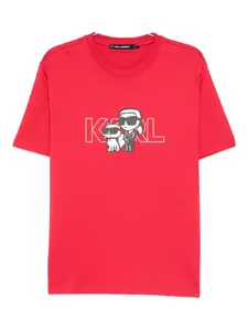 Футболка с принтом логотипа KARL LAGERFELD, красный