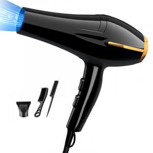 Xinbailu Фен для дома и салона красоты, 1000 Вт, мощный воздушный поток, холодный и горячий воздух, синий свет, отрицательные ионы, Z 8838