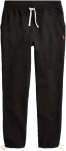 POLO RALPH LAUREN Мужские спортивные флисовые брюки с завязками, Black