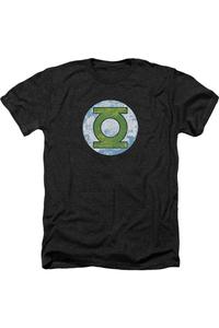 DC Comics Gl Neon Distress Logo для взрослых Heather Tee / футболка Gildan, черный