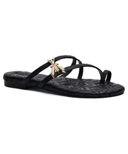 Кожаные тапочки Patrizia Pepe, черный