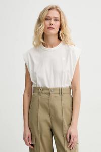 Хлопковая майка G-Star, бежевый