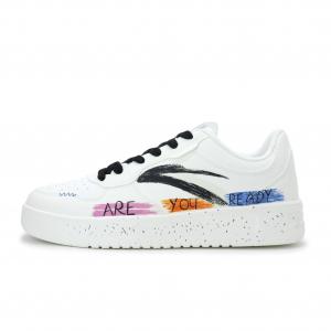 Удобные, износостойкие низкие скейтбордистские кроссовки унисекс с хорошей амортизацией Anta, белый