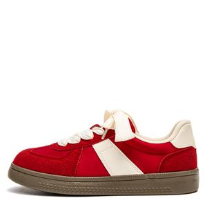 Скользоустойчивые износостойкие низкие скейтерские туфли для женщин Far waves, красный