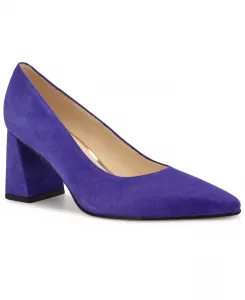 Женские туфли-лодочки Monda на сужающемся каблуке-блоке Nine West, синий