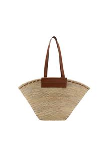 Сумка-шоппер MANGO Naxos, Brown/Cappuccino