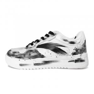 ANTA Расслабленные износостойкие и легкие низкие кроссовки для скейтбординга Unisex White Black