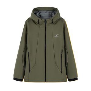 Куртка Soft Shell Jacket Unisex Mizuno, зеленый