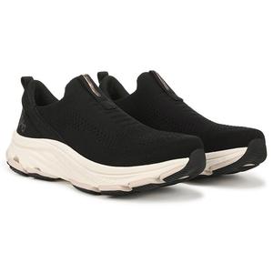 Кроссовки без шнурков Devotion max Ryka, black knit fabric